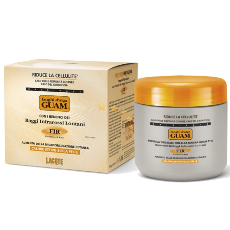 Guam Linea Fanghi d'Alga Anticellulite Fanghi FIR-Raggi Infrarossi Lontani 500gr