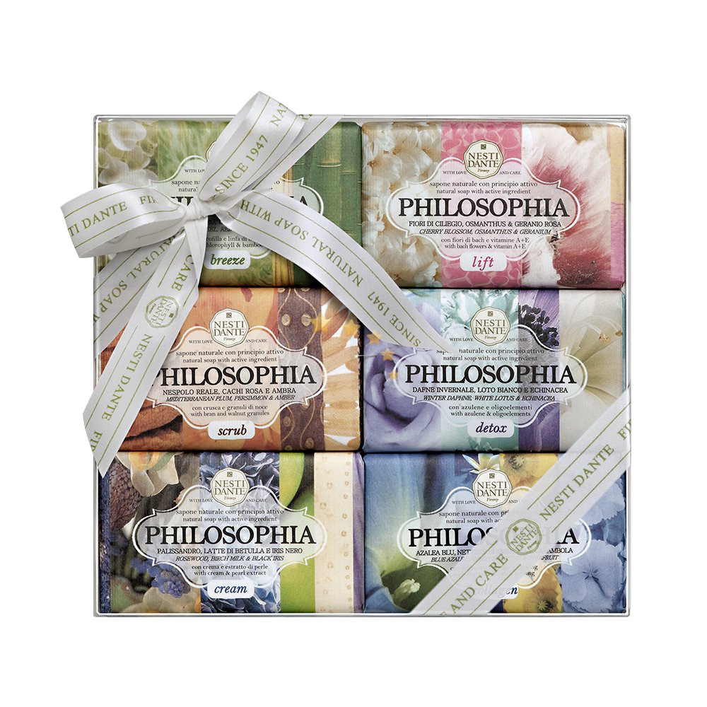 Nesti Linea Philosophia - Sapone Vegetale Confezione Regalo 6 Saponi da 150 g