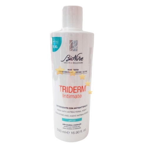 BioNike Linea Triderm Pelli Sensibili Intimate Detergente Antibatterico 500 ml