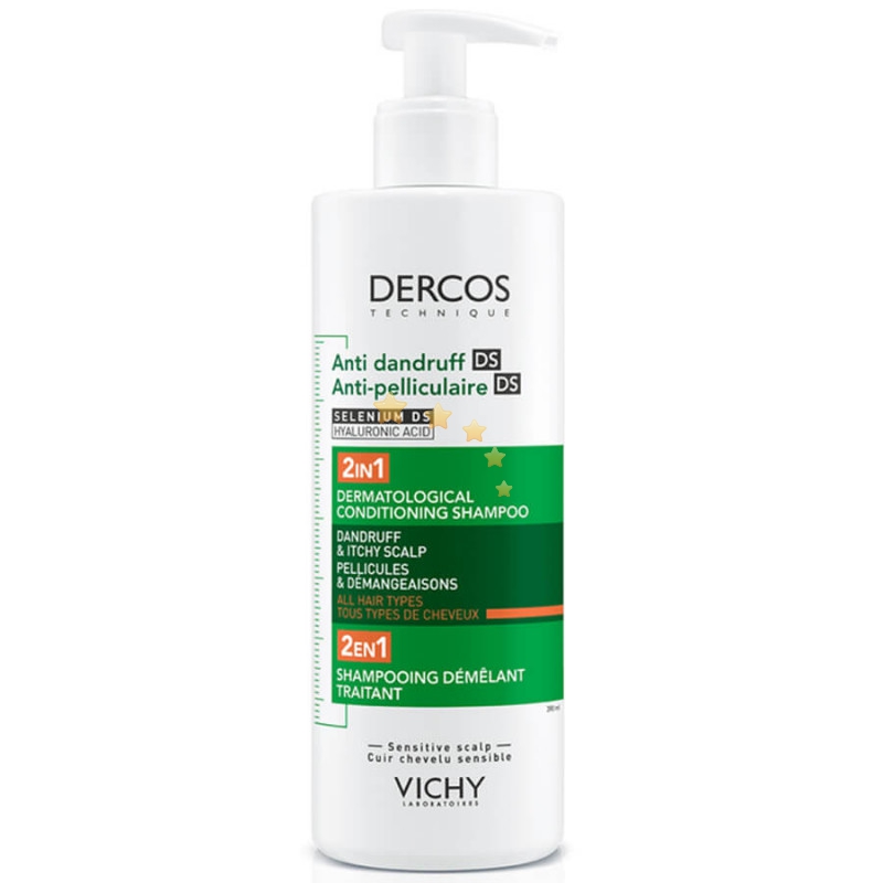 Vichy Dercos Linea Anti-Forfora DS 2in1 Shampoo e Balsamo Trattante 390ml