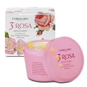 L'Erbolario Linea 3 Rose Addolcente Rinfrescante Crema Corpo Profumata 200 ml
