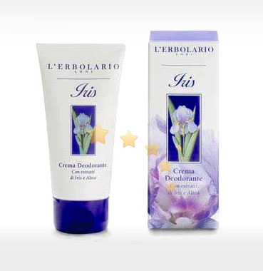 L'Erbolario Linea Iris Crema Deodorante Profumato Rigenerante Tonificante 50 ml