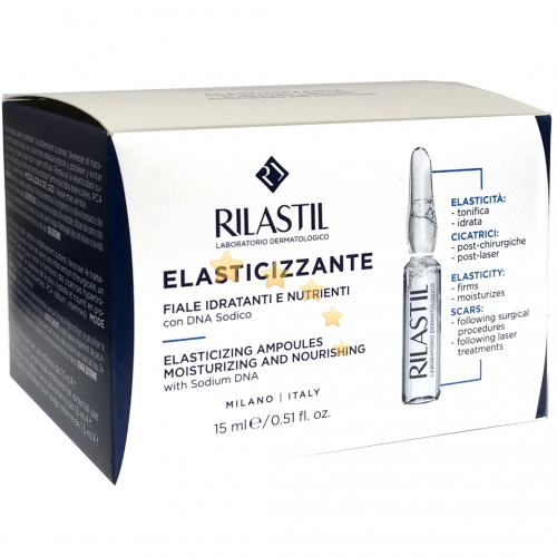 Rilastil Linea Elasticizzante - 10 Fiale Elasticizzanti viso/corpo da 1,5ml