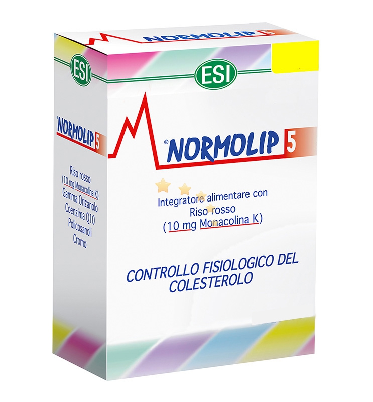 Esi Linea Controllo Colesterolo Trigliceridi Normolip 5 Integratore 60 Naturcaps