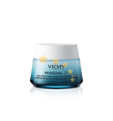 Vichy Mineral 89 Crema Booster Idratazione 72H Texture Ricca 50ml