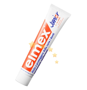 elmex Linea Igiene Dentale Quotidiana Dentifricio Junior 6-12 Anni 75 ml