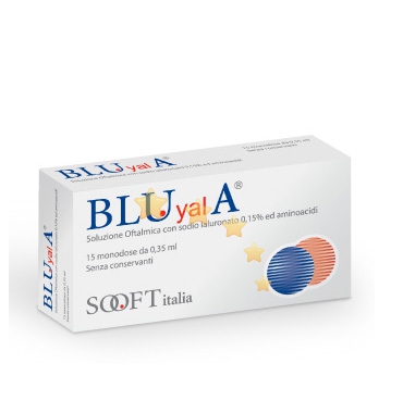 Sooft Italia Linea Salute degli Occhi Bluyal A Lacrime Collirio 15 Flaconcini