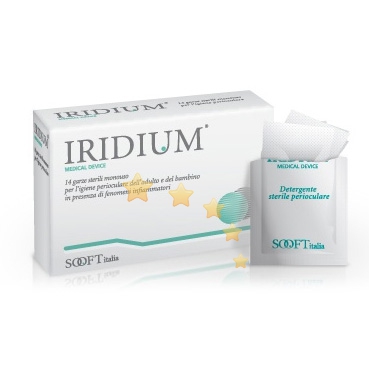 Sooft Italia Linea Salute degli Occhi Iridium 20 Garze Cotone Decongestionanti