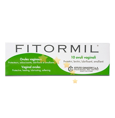 Ganassini Linea Dermatologica Fitormil Ovuli Protettivi Lubrificanti 10 Ovuli 3g