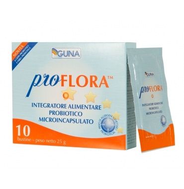 Guna Linea Intestino Sano proFLORA Integratore Alimentare Probiotico 10 Buste