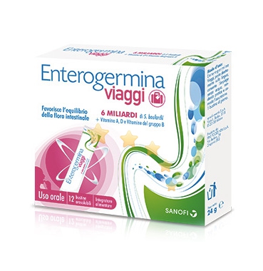 Sanofi Aventis Linea Intestino Sano Enterogermina Viaggi Integratore 12 Buste
