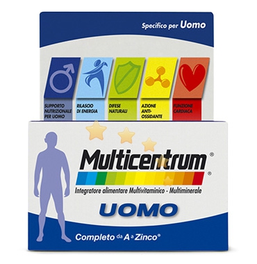 Multicentrum Linea Vitamine Minerali Uomo Integratore Alimentare 30 Compresse