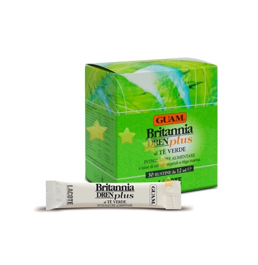 GUAM Linea Drenante Dren Plus Britannia Integratore Alimentare 30 Buste T verde