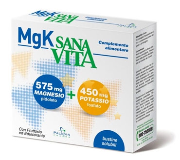 SANAVITA Linea Vitamine Minerali MgK Riequilibrante Integratore 30 Bustine