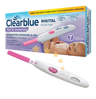 Clearblue Linea Gravidanza Test di Ovulazione Digitale Clearblue 7 Sticks