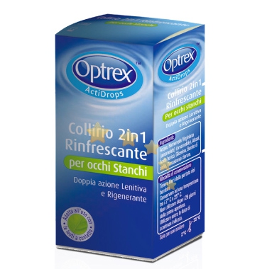 Optrex Linea Salute dell'Occhio Actidrops 2 in 1 Rinfrescante Collirio 10 ml