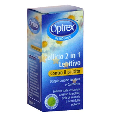 Optrex Linea Salute dell'Occhio Actidrops 2 in 1 Lenitivo Prurito Collirio 10 ml