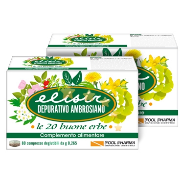 PoolPharma Linea Apparato Gastroenterico Elisir Ambrosiano Integratore 80 Compr