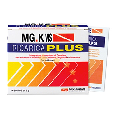 MGK VIS Linea Benessere ed Energia Ricarica Plus Integratore 14 Buste Arancia