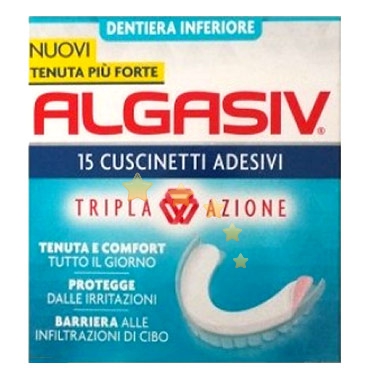 Combe Linea Protesi Dentali Algasiv 15 Cuscinetti Adesivi Protesi Inferiore