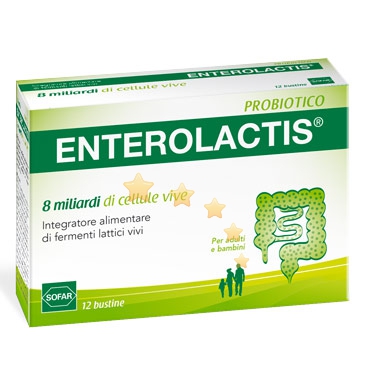 Sofar Linea Intestino Sano Enterolactis Integratore Fermenti Lattici 12 Buste