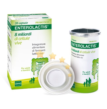Sofar Linea Intestino Sano Enterolactis Integratore Fermenti Lattici 20 Capsule