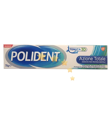 Polident Linea Protesi Dentali Azione Totale Crema Adesiva Tenuta 3D 70 g