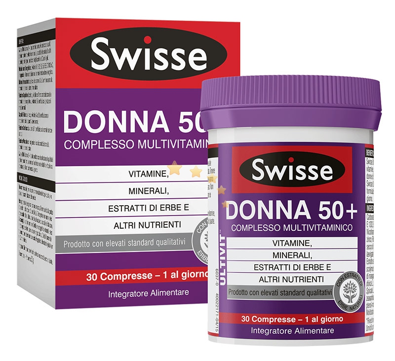Swisse Linea Vitamine Minerali Multivitaminico Donna50+ Integratore 30 compresse