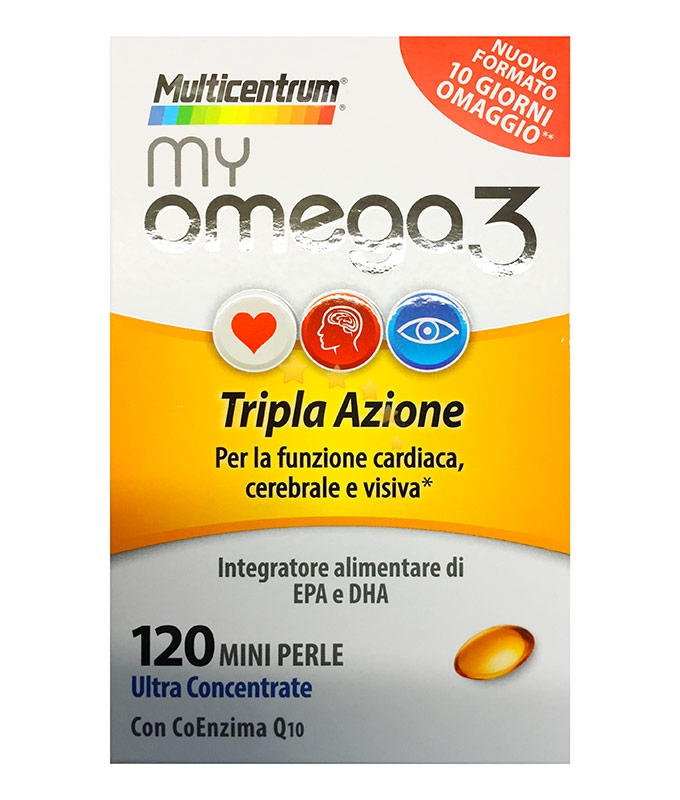 MulticentrumColesterolo Trigliceridi My Omega3 120 Mini Perle