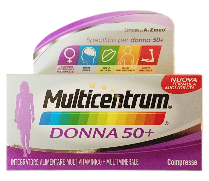Multicentrum Linea Vitamine Minerali Donna 50+ 30 Compresse