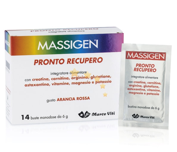 Massigen Linea Benessere Energia Pronto Recupero Integratore Alimentare 14 Buste