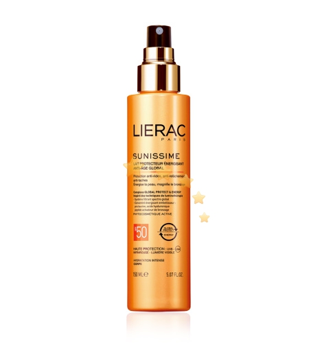 Lierac Linea Sole Sunissime SPF50 Latte Energizzante Anti-Age Global Corpo 150ml