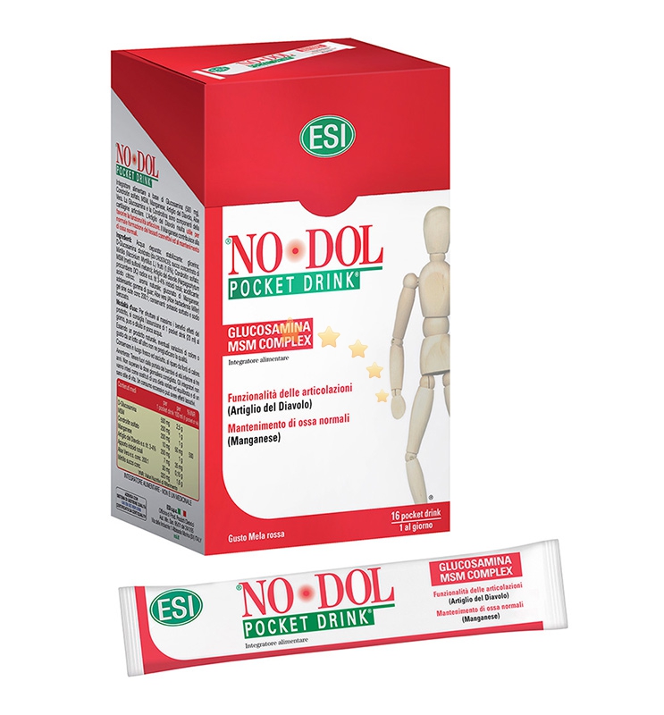 No Dol Linea Articolazioni Sane Pocket Drink Glucosammina Condroitina 16 Buste