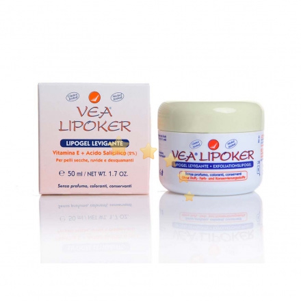 VEA Linea Pelli Sensibili Lipoker Vitamina E Lipogel Levigante Emolliente 50 ml