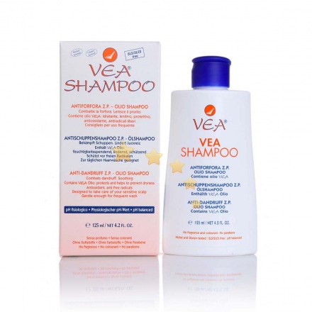 VEA Linea Pelli Sensibili Olio Shampoo Anti-Forfora Z.P. Delicato Lenitivo 125ml