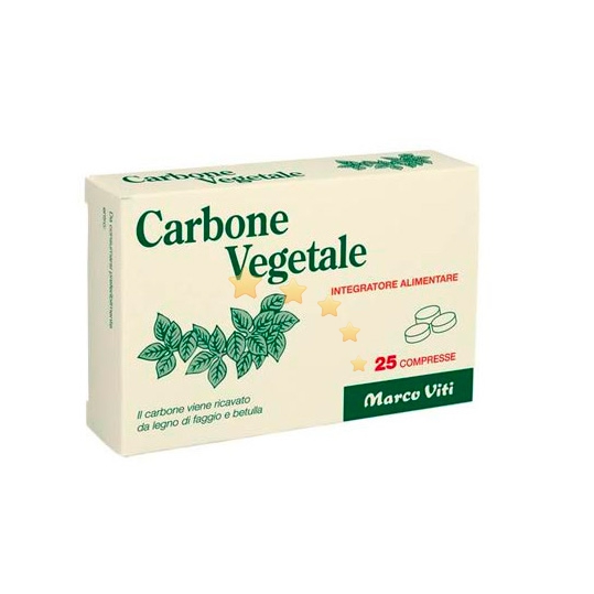 Marco Viti Linea Intestino Sano Carbone Vegetale Integratore 25 Compresse