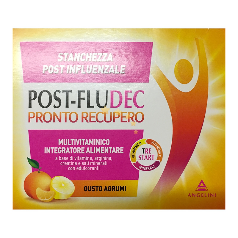 Angelini Linea Vitamine e Minerali Post-Flu Dec Integratore Alimentare 12 Buste