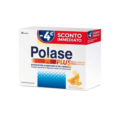Polase Linea Sali Minerali Plus Integratore Alimentare 24 Buste Arancia Offerta