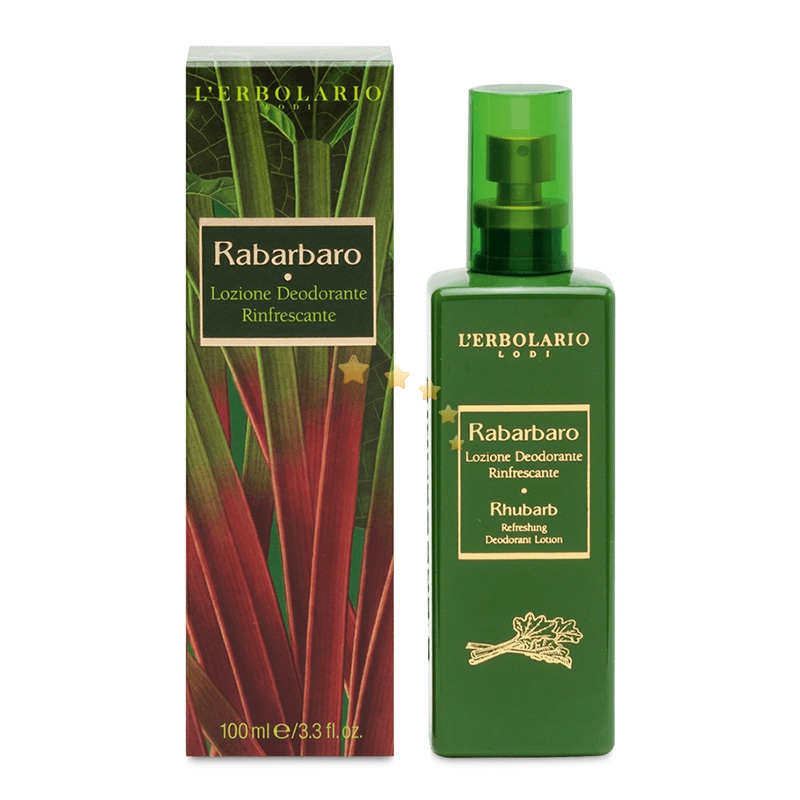 L'Erbolario Linea Rabarbaro Dolceamaro e Fresco Lozione Deodorante 100 ml