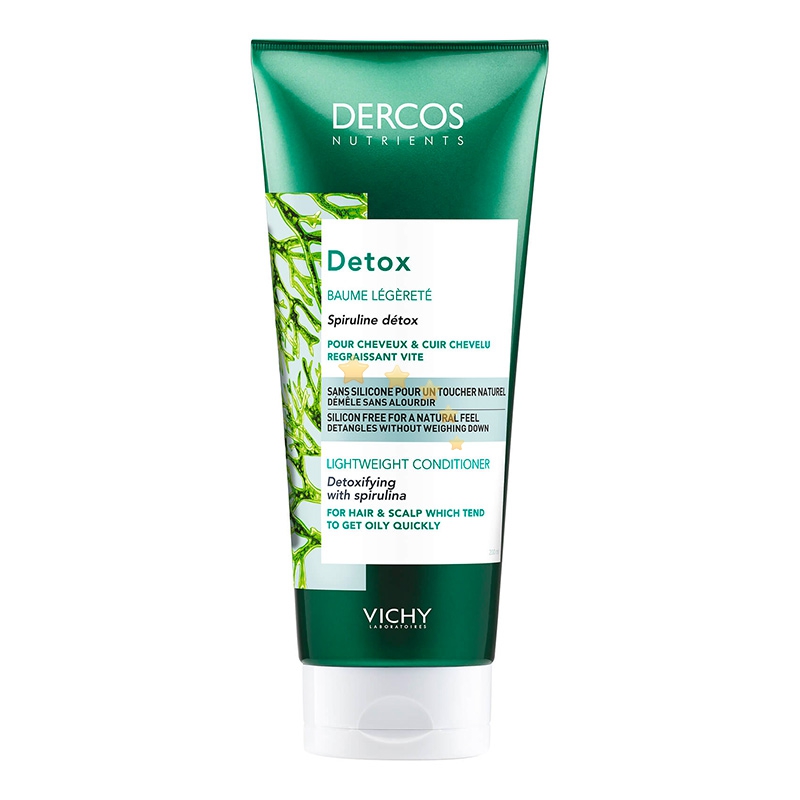 Dercos Linea Detox Nutrients Balsamo Leggerezza Capelli e Cute Grassa 200 ml