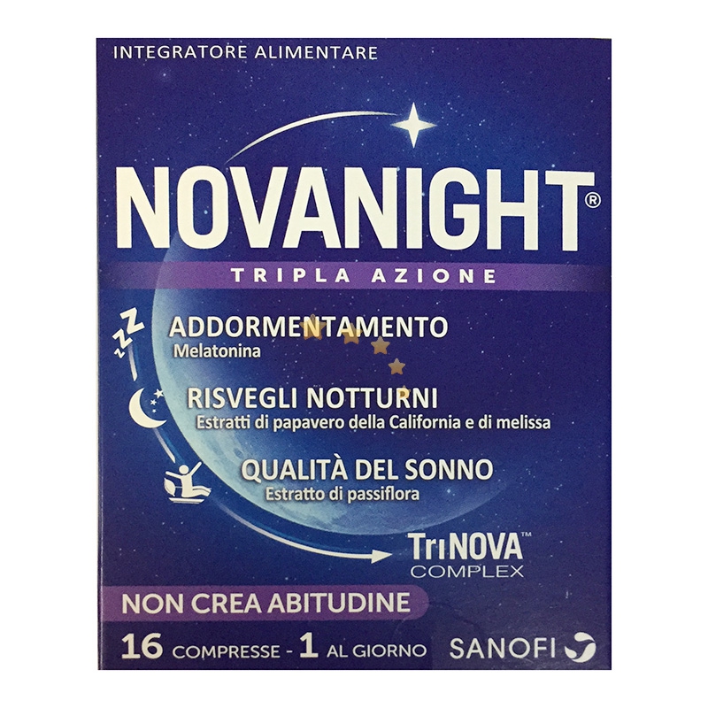 Sanofi Aventis Linea Sonno e Serenit Novanight Integratore 16 Compresse